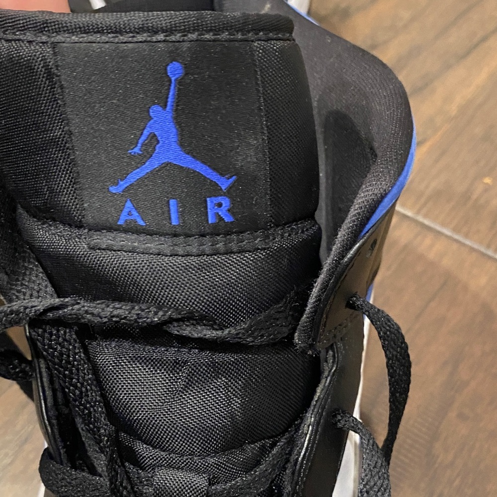 Nike Men's Black, White, and Royal Blue Sneakers - Picture 6 of 6